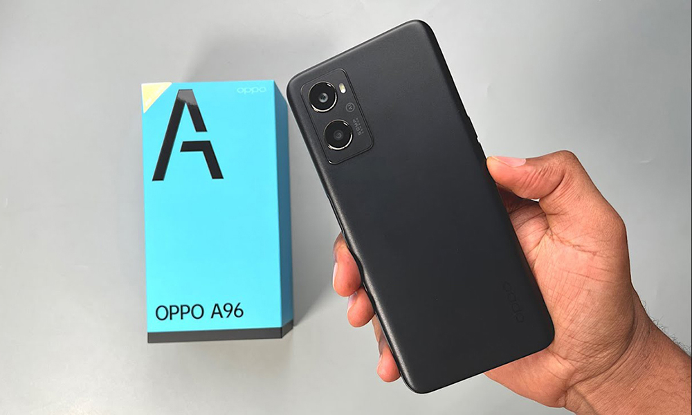 Thiết kế của điện thoại OPPO A96 rất lịch thiệp với màu sắc trang nhã